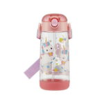 Skater Unicorn One-Touch Straw Water Bottle 480ml